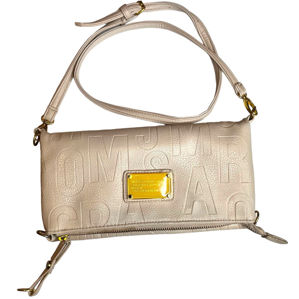 Marc by Marc Jacobs Foldover Crossbody in Beige